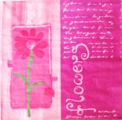 Салфетка Цветы Розовый цветок на розовом фоне 0026 0026 фото