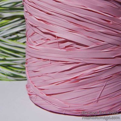 Рафия розовая, 5метров 14010 фото